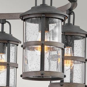 Lakehouse Pendant Chandelier - 6 light sources Quintiesse small 3