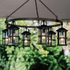 Lakehouse Pendant Chandelier - 6 light sources Quintiesse small 5