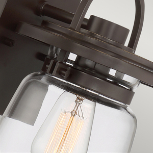 Quintiesse Lasalle Small Outdoor Wall Lantern, Western Bronze, E27, IP44 small 2