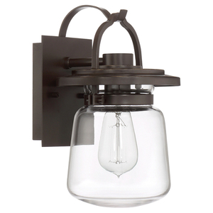 Quintiesse Lasalle Small Outdoor Wall Lantern, Western Bronze, E27, IP44 small 4