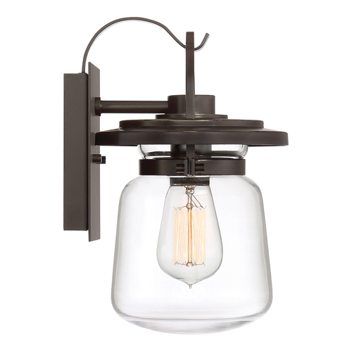 Check Quintiesse Lasalle Small Outdoor Wall Lantern, Western Bronze, E27, IP44