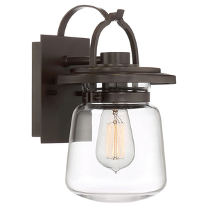 Quintiesse Lasalle Small Outdoor Wall Lantern, Western Bronze, E27, IP44 small 0