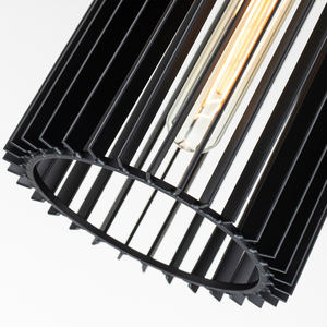 Quintiesse Linara Pendant Light QN-LINARA-P-BK, 1×E27, Black / Natural Brass small 1