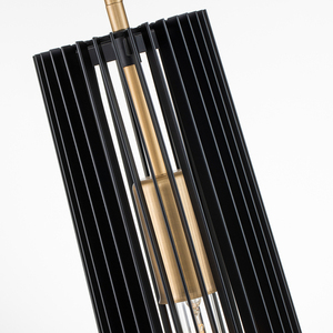 Quintiesse Linara Pendant Light QN-LINARA-P-BK, 1×E27, Black / Natural Brass small 3