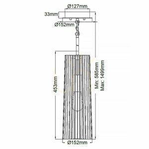 Quintiesse Linara Pendant Light QN-LINARA-P-BK, 1×E27, Black / Natural Brass small 7
