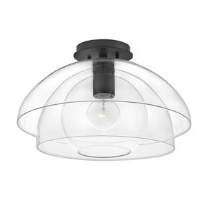 Lotus pendant lamp/half-lamp - 1 light source - Black Quintiesse small 4