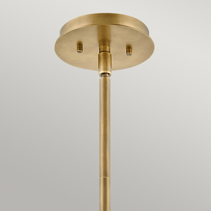 Lotus pendant lamp/half-lamp - 1 light source - Old brass Quintiesse small 1