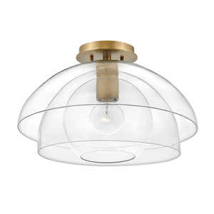 Lotus pendant lamp/half-lamp - 1 light source - Old brass Quintiesse small 4