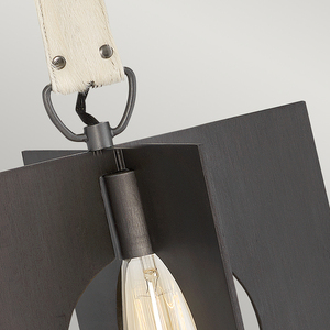Ludlow pendant lamp - 1 light source - Graphite Quintiesse small 4