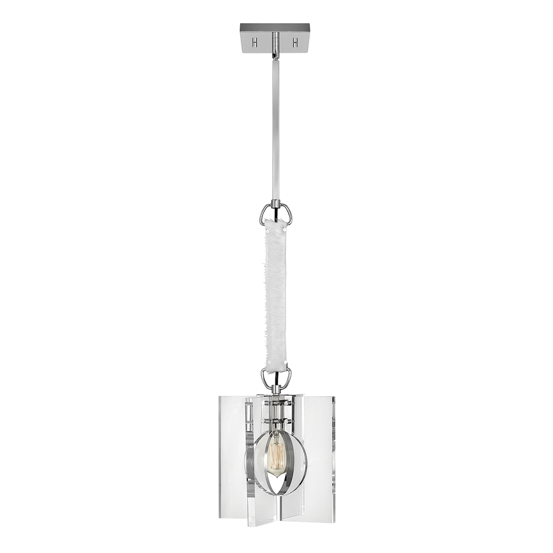 Ludlow Pendelleuchte - 1 Lichtquelle - Nickel poliert Quintiesse