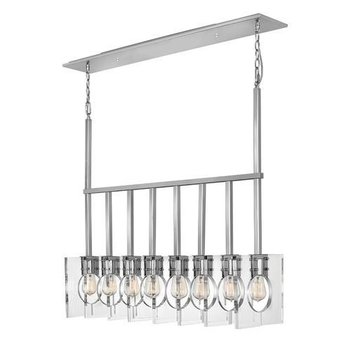 Check Ludlow pendant lamp - 8 light sources - Polished nickel Quintiesse
