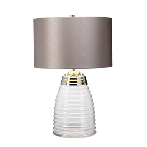 Milne table lamp - 2 light sources - Grey lampshade Quintiesse small 3