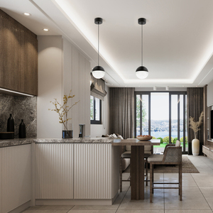 Moonlit small LED pendant lamp - Matte black Quintiesse small 3