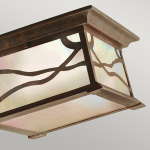 Quintiesse Morris QN-MORRIS-F outdoor ceiling light, distressed copper, 2×E27 small 1