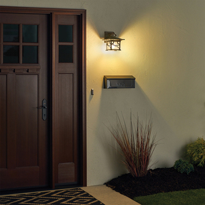 Quintiesse Morris QN-MORRIS-M Outdoor Wall Lantern, Distressed Copper, Iridised Glass, E27 max 60 W, IP44, 237 mm small 3