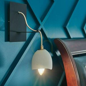 Quintiesse Nula QN-NULA1 wall light 1×E14 white with gold interior small 6