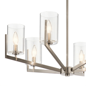 Nye chandelier - 6 light sources - Classic pewter Quintiesse small 1