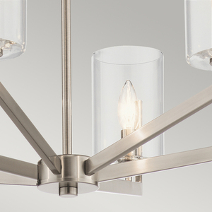 Nye chandelier - 6 light sources - Classic pewter Quintiesse small 3