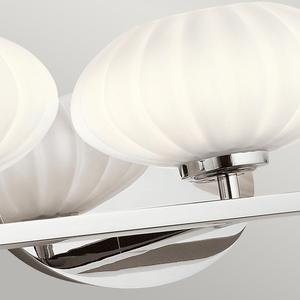 Pim wall lamp - 3 light sources - Polished chrome Quintiesse small 3