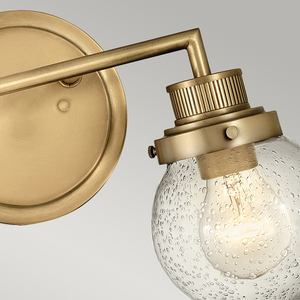 Poppy wall lamp - 2 light sources - Old brass Quintiesse small 2