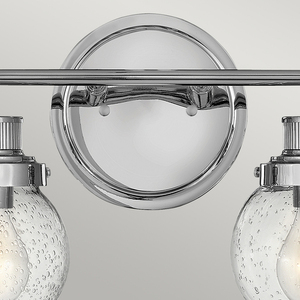 Poppy wall lamp - 2 light sources - Polished chrome Quintiesse small 1