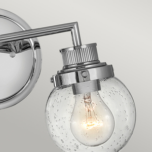 Poppy wall lamp - 2 light sources - Polished chrome Quintiesse small 2