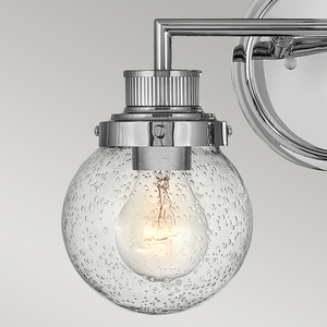 Poppy wall lamp - 2 light sources - Polished chrome Quintiesse small 3