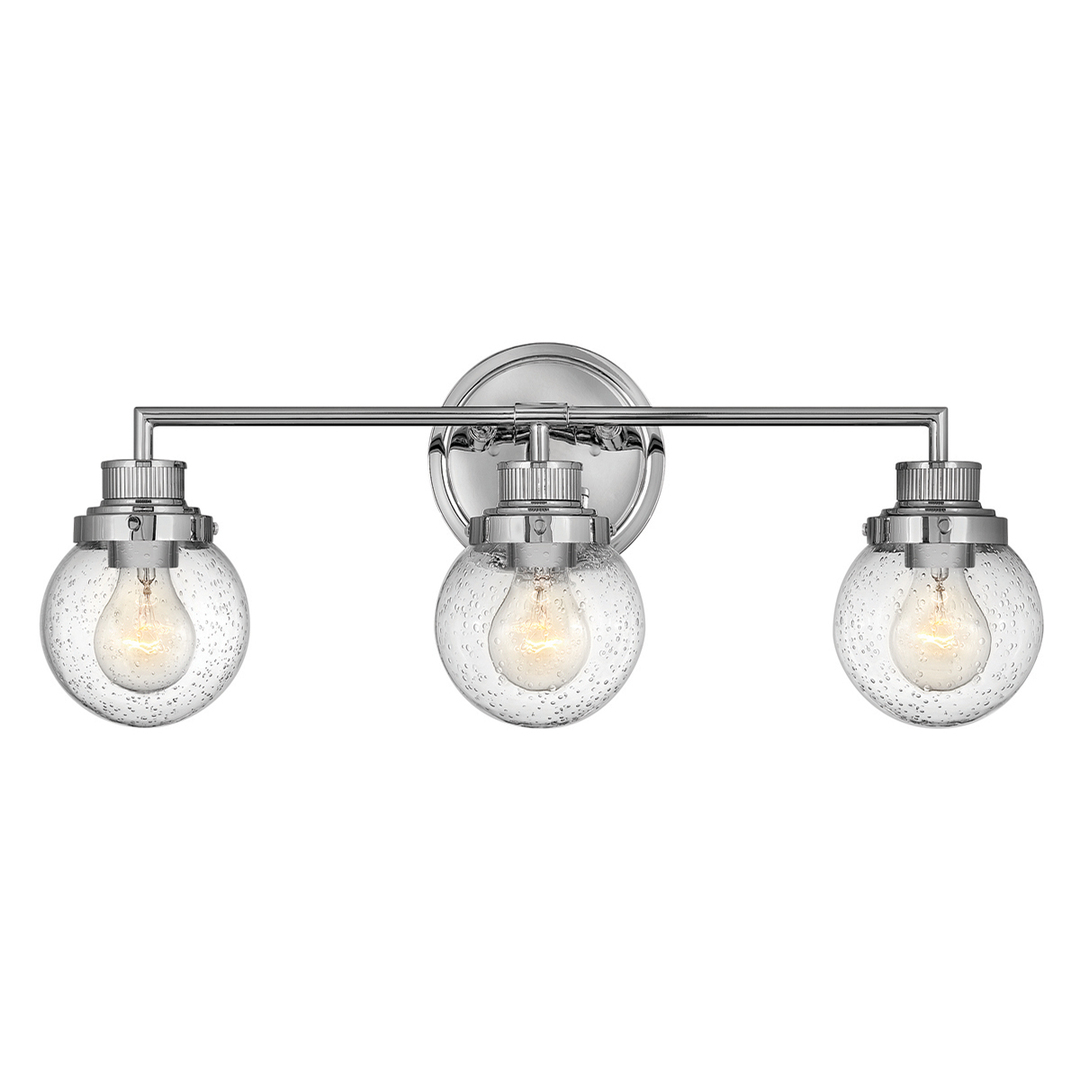 Poppy wall lamp - 3 light sources - Polished chrome Quintiesse
