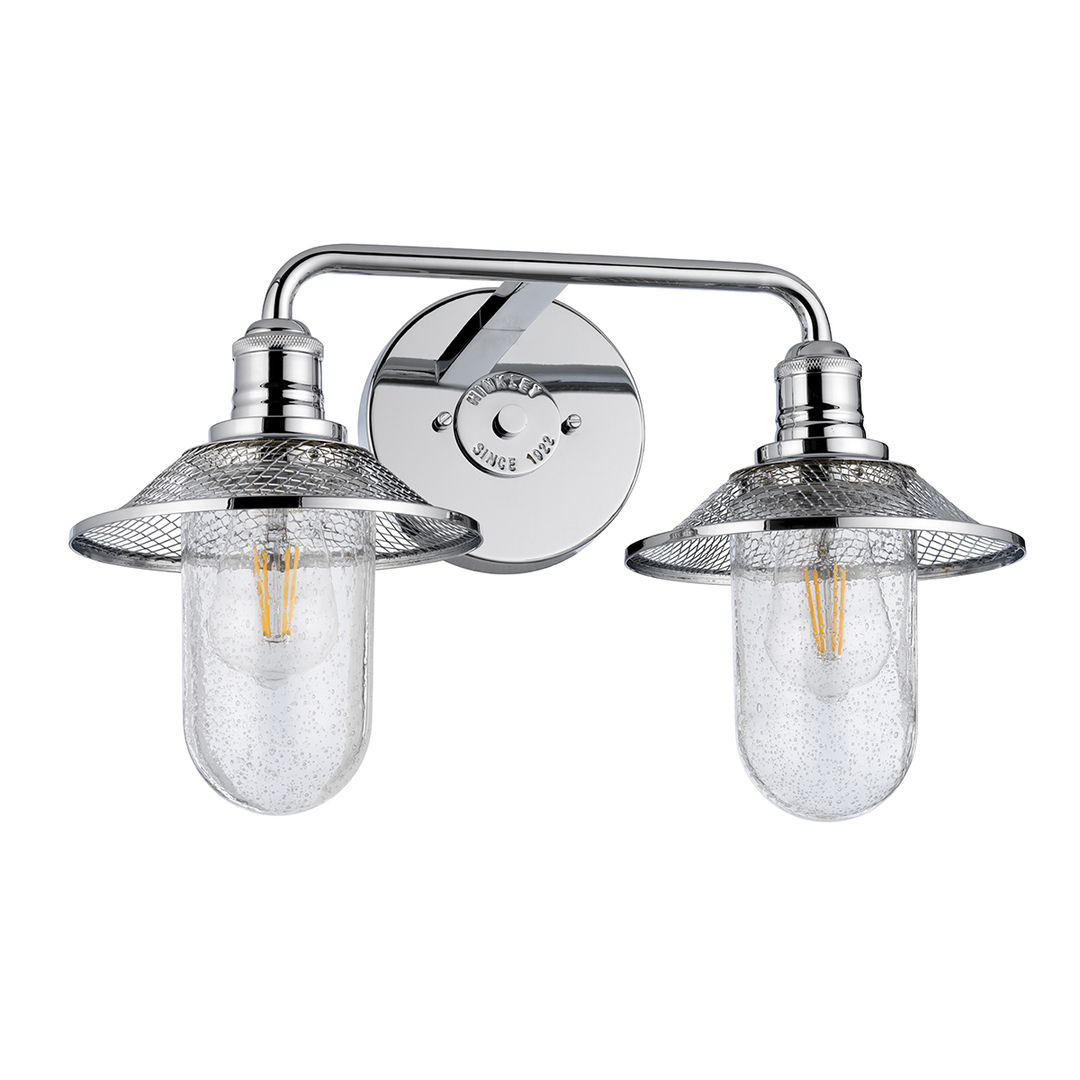 View Rigby wall lamp - 2 light sources - Polished chrome Quintiesse Rigby wall lamp - 2 light sources - Polished chrome Quintiesse