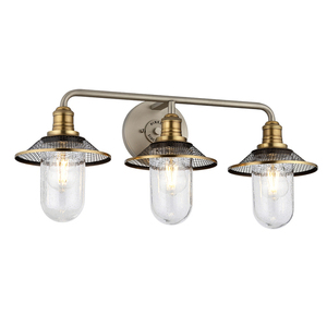 Rigby wall lamp - 3 light sources - Antique nickel/ Old brass Quintiesse 0 Rigby wall lamp - 3 light sources - Antique nickel/ Old brass Quintiesse small 0
