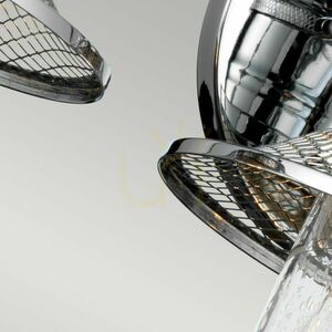 Rigby wall lamp - 3 light sources - Polished chrome Quintiesse small 6