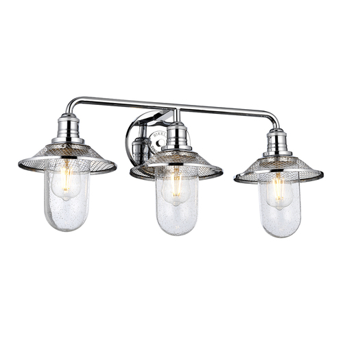 Check Rigby wall lamp - 3 light sources - Polished chrome Quintiesse