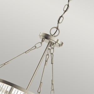 Quintiesse Roux 3-Light Pendant / Semi-Flush, Brushed Nickel small 3