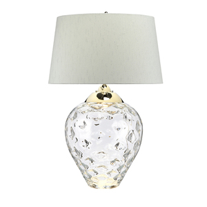 Samara large table lamp - 2 light sources - Quintiesse clear glass small 3