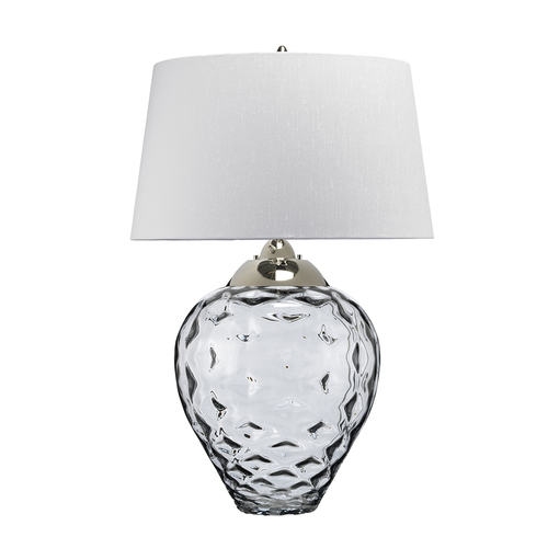 Check Large Quintiesse SAMARA QN-SAMARA-TL-LRG-SMK smoked-glass table lamp E27 + GU10 78.7 cm