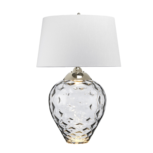 Check Samara large table lamp - 2 light sources - Quintiesse smoky glass