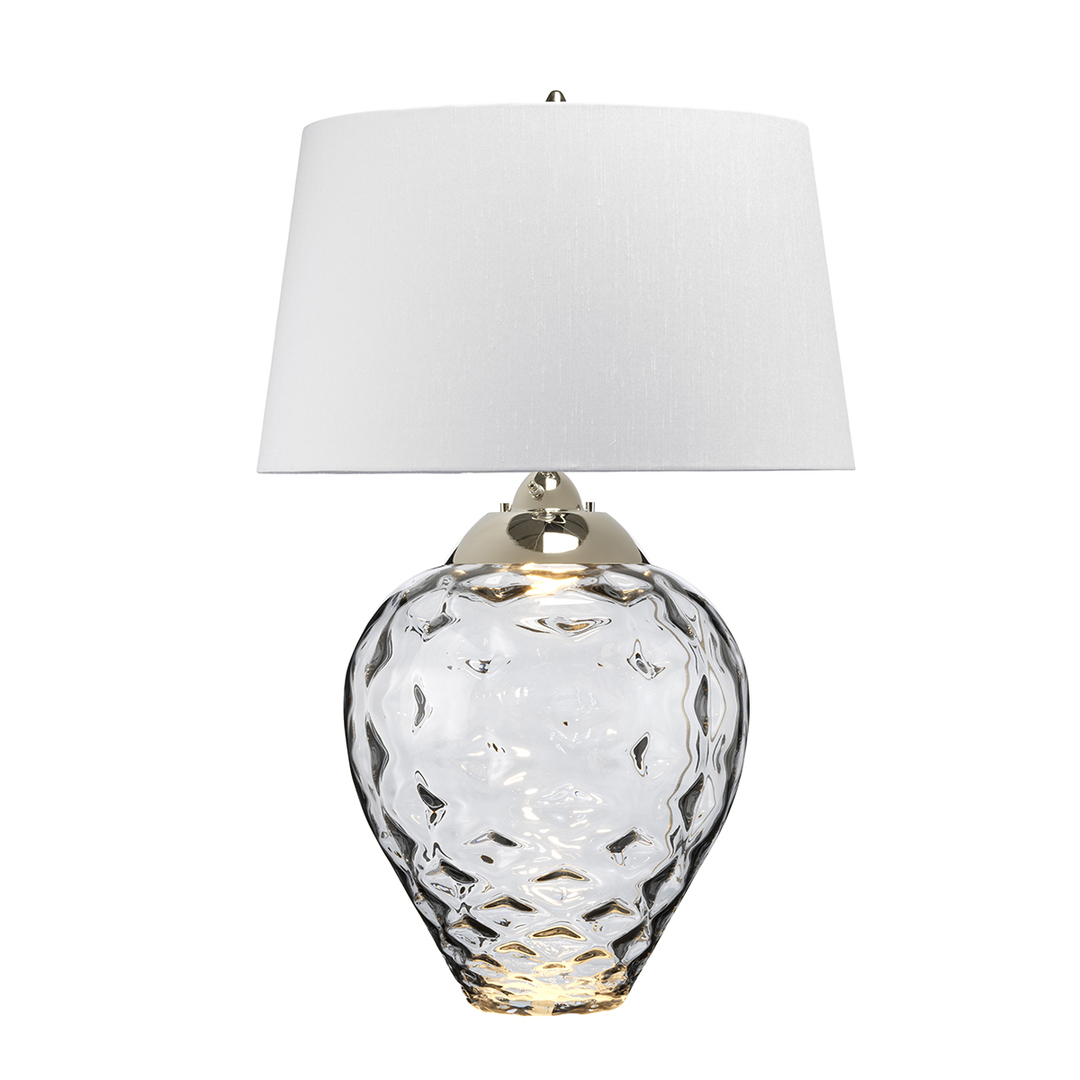 Samara large table lamp - 2 light sources - Quintiesse smoky glass