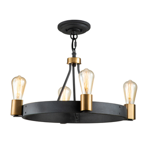 Silas pendant lamp/semi-plophon - 4 light sources Quintiesse small 4