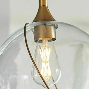 Quintiesse Skye pendant light QN-SKYE-1P 1×E27 Heritage Brass, Ø27.4 cm small 6