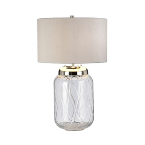 Sola table lamp - 2 light sources - Silver lampshade Quintiesse small 2