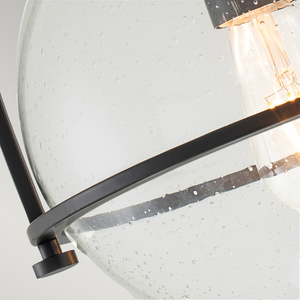 Somerset Plafond - 1 light source - Clear glass - Black Quintiesse small 2