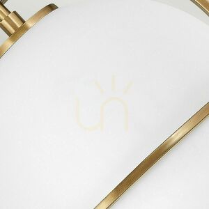 Quintiesse Somerset ceiling light, opal glass and Heritage Brass, 1×E27 small 6