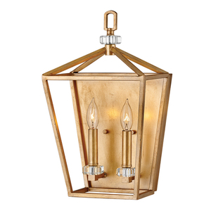 Stinson wall lamp - 2 light sources - Purple brass Quintiesse small 0