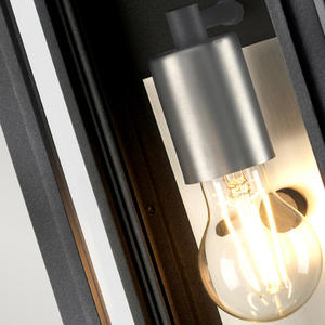 Sutcliffe small wall lantern - 1 light source - Old Zinc/Antique Nickel Quintiesse small 3