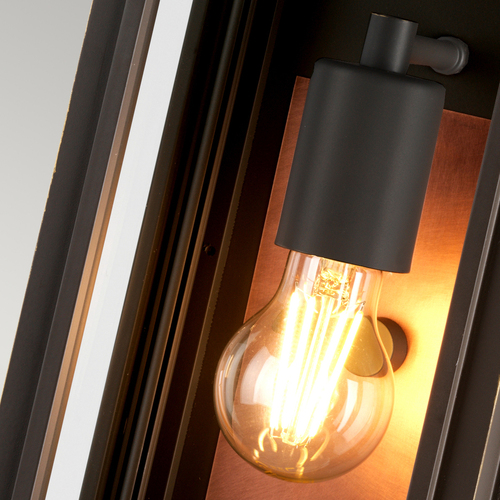 Check Sutcliffe small wall lantern - 1 light source - Oiled bronze/Copper Quintiesse