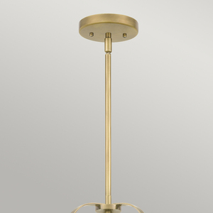 Wimberley 3-light E27 pendant, weathered brass, Quintiesse small 1