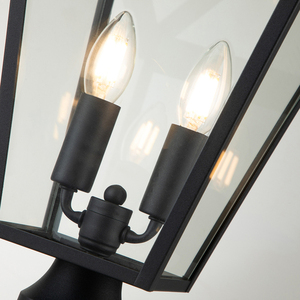 Alford Place standing lantern - 2 light sources - Black Quintiesse small 1