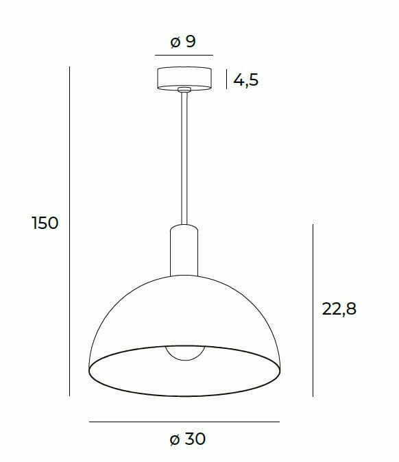 View Pendant Light Max Light Luisant P0473 Black 30 cm E27 Pendant Light Max Light Luisant P0473 Black 30 cm E27