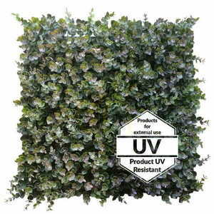 Artificial green mat Eucalyptus UV 50x50cm small 1