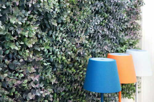 Check Artificial green mat Eucalyptus UV 50x50cm
